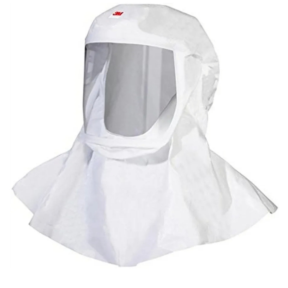 3M 00051131170834 Versaflo S-433L-5 Hooded Full Face Mask ~ 5 pcs ~ White